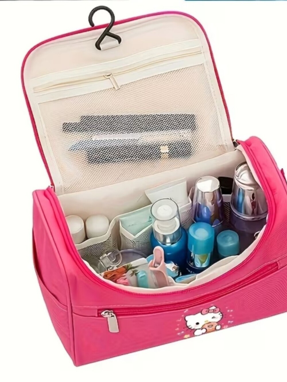 Blue-Sanrio Large Capacity Make-up/ Toiletry Bag. NWT. Retail $34 - Picture 2 of 6
